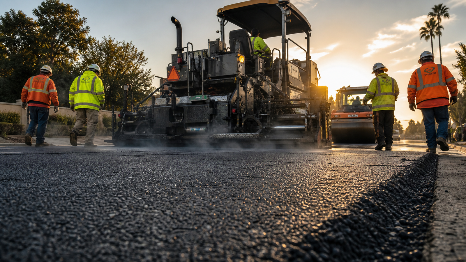 Municipal asphalt paving operations